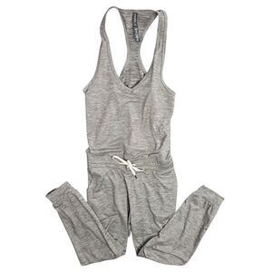 Vuori Jumpsuit Womens Small Jogger Drawstring Pockets Stretch Lounge Casual Gray